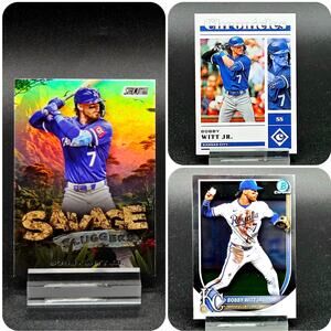 Bobby Witt Jr Savage Slugger Bowman Chrome Chronicles Kansas City Royals Star